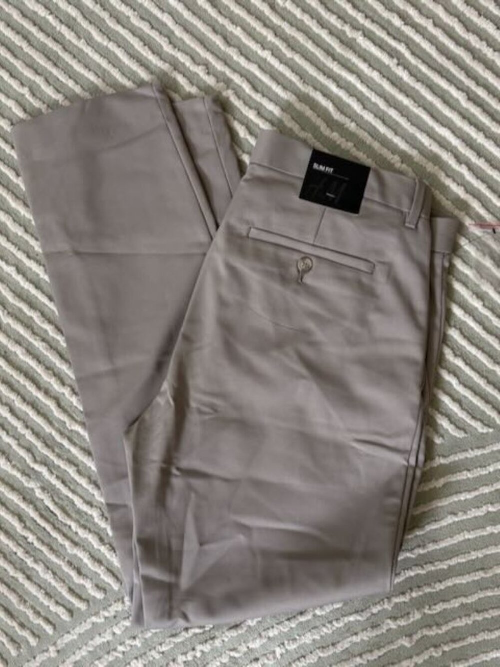 NWT H&M Beige Slim Fit Trousers / Chinos 34R